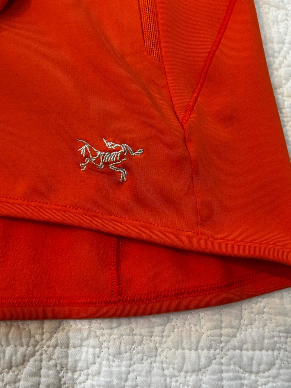 Arc'teryx Kyanite LT Orange Zip Up Hoodie Fleece Jacket Women's Small - Picture 3 of 8